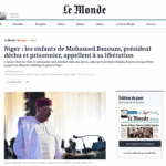 Niger : les enfants de Mohamed Bazoum, président déchu et prisonnier, appellent à sa libération